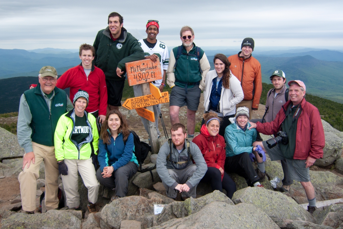 Jim and Susan Wright hiked up to Mount Moosilauke with a group of friends.