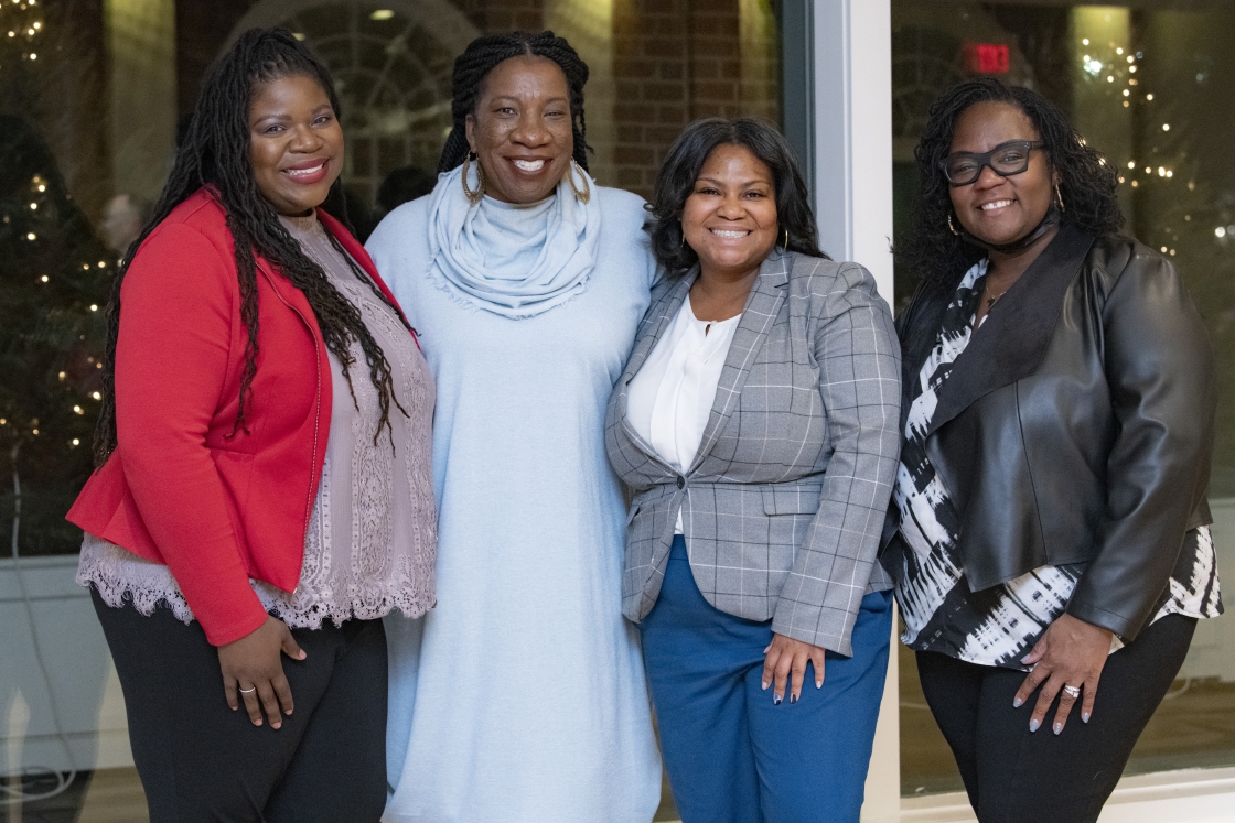 Shaonta' Allen, Tarana Burke, Chloe Poston, and Shontay Delalue