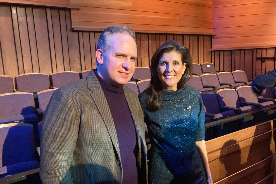 Jason Barabas ’93 with Nikki Haley