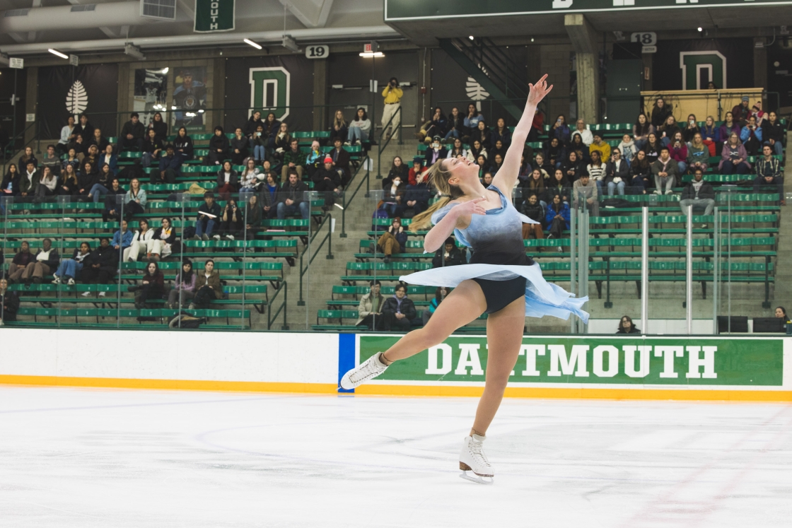 Skater performing at Thompson Arena