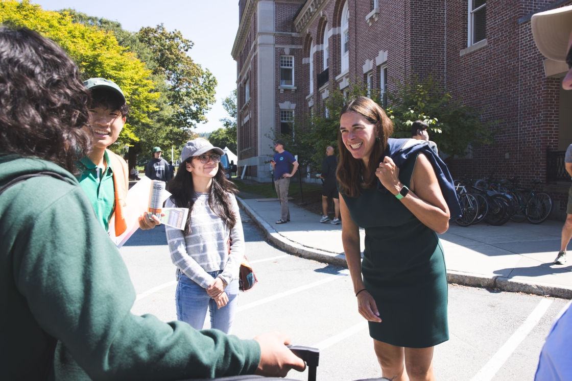 President Beilock, Calentin Correa, Taoheng Chen, and Honiely Aviles