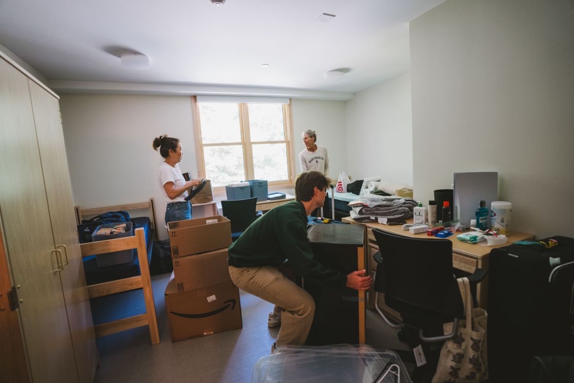 Jacob Brosamer and his mom move in