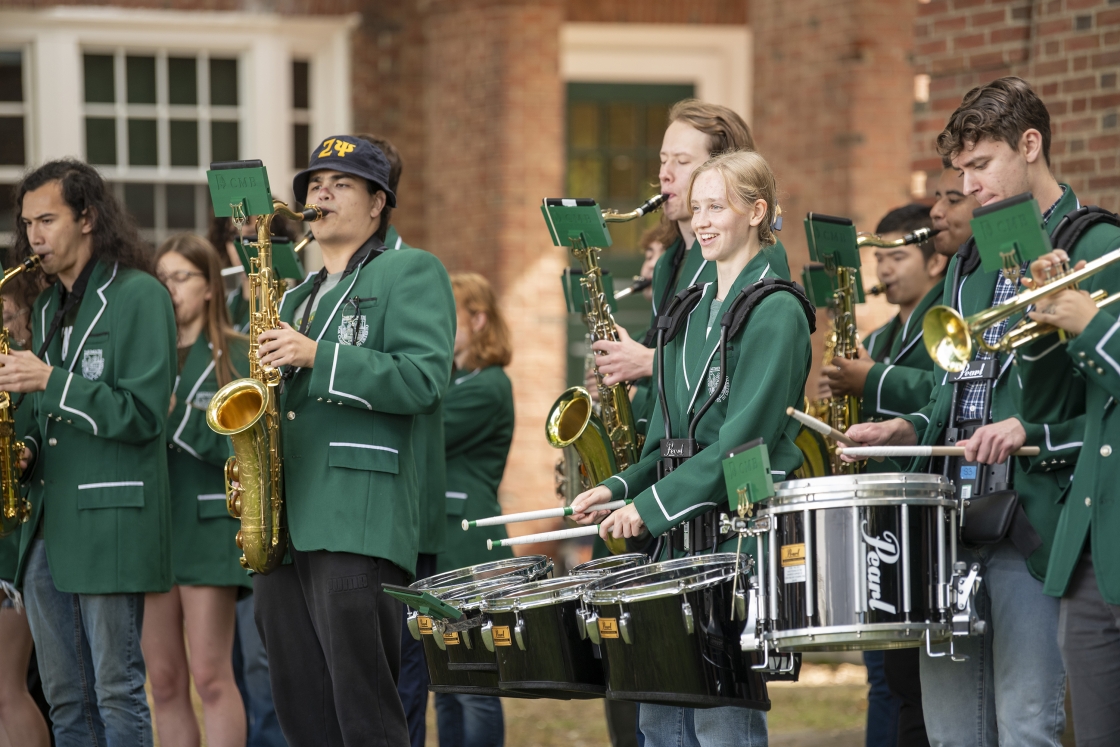 Dartmouth band at Family Weekend