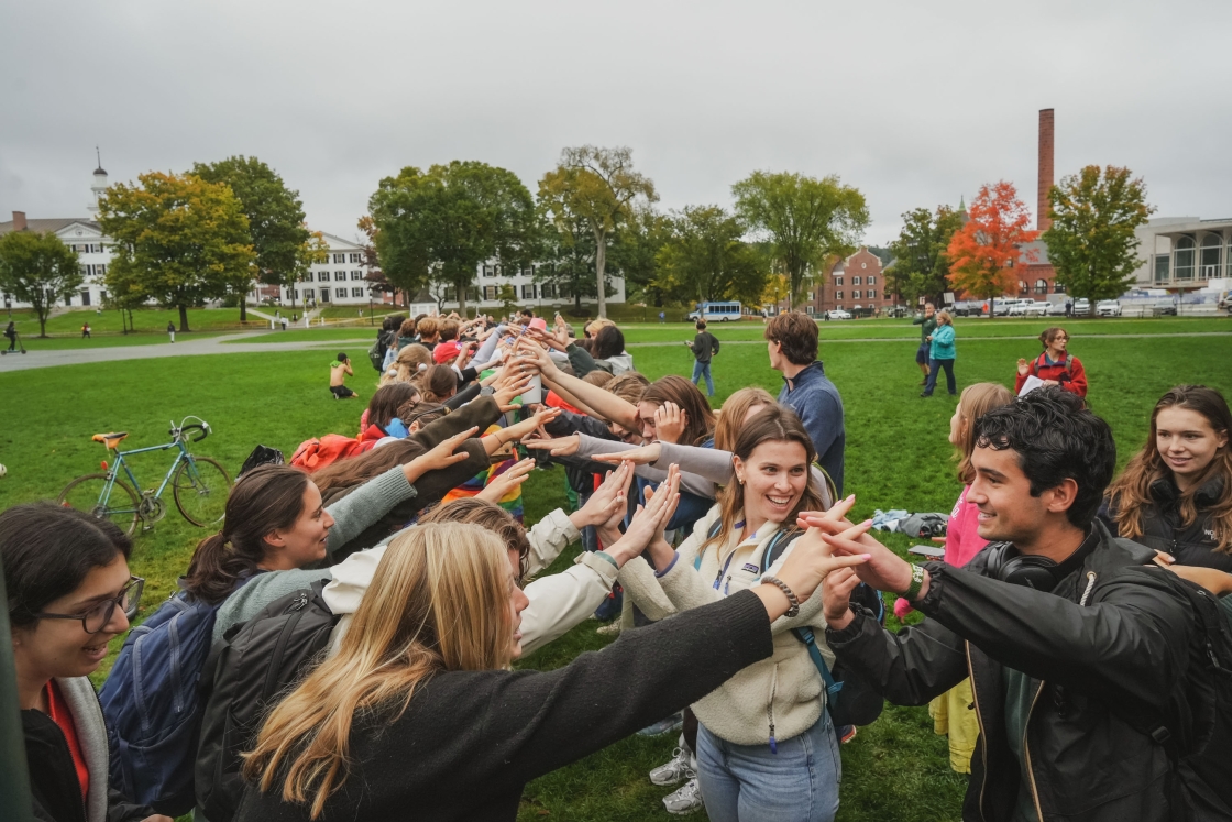 Students on the Green