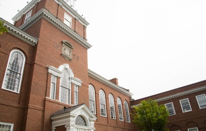 The front of Baker library