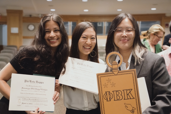 Ananya Vaidya '23, Tiffany Chang '23, and Sheen Kim '23