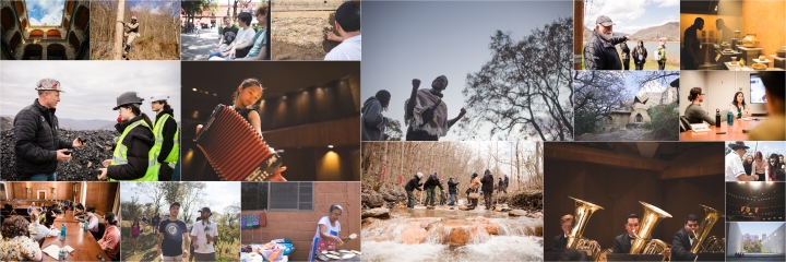 Collage of photos from Dartmouth spring trips