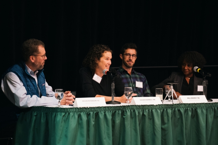 Alumni panelists at Breaking the Mold conference