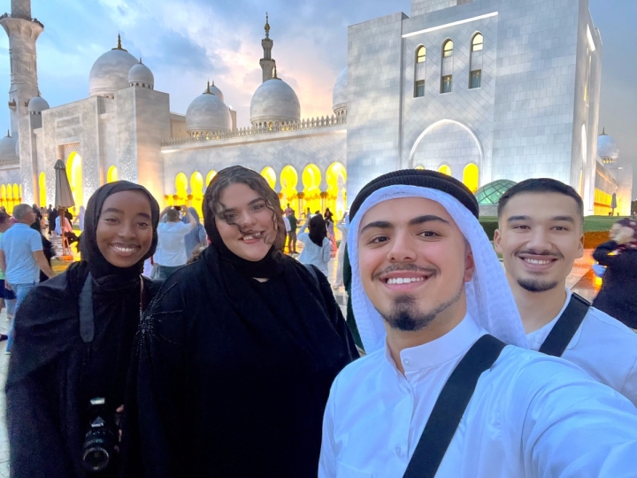 Dartmouth students at mosque