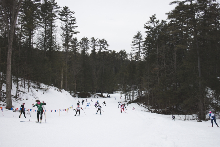 Nordic skiers at Oak Hill