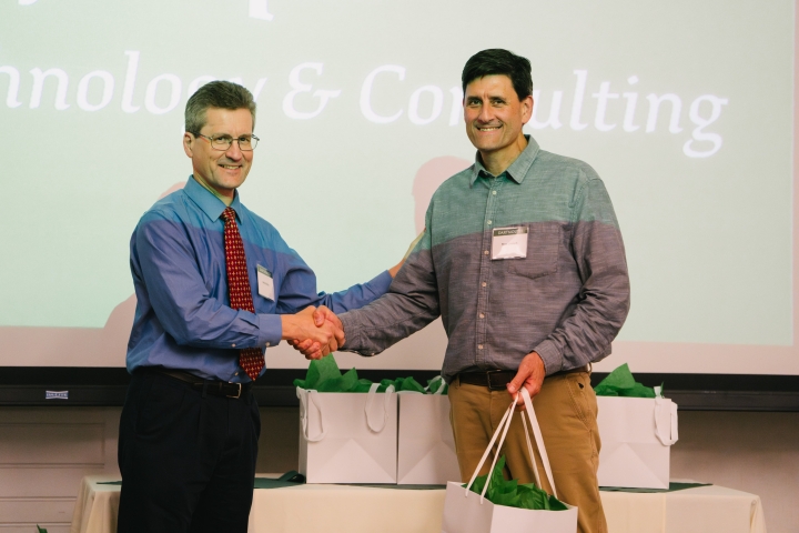 Tom Joseph accepting the Collaboration Award