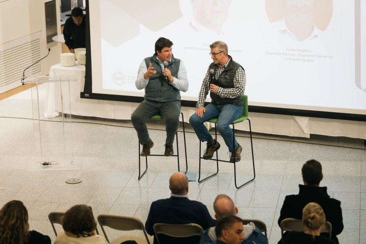 Speakers at the Small Towns, Big ideas pitch event