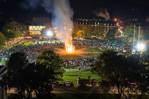Homecoming bonfire