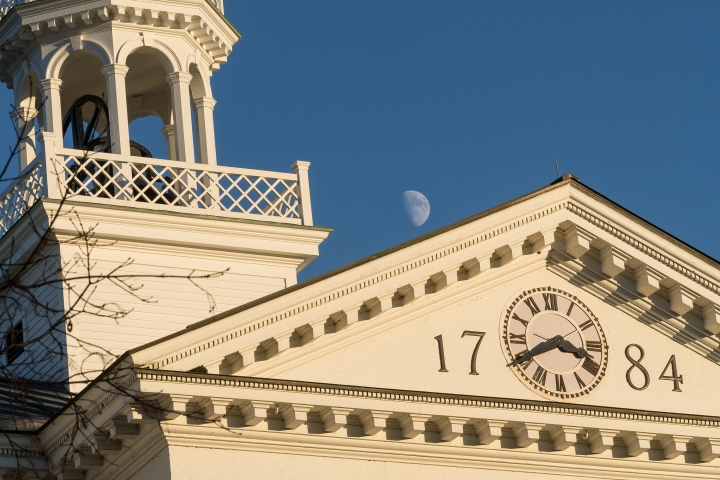 Moon over Dartmouth Hall