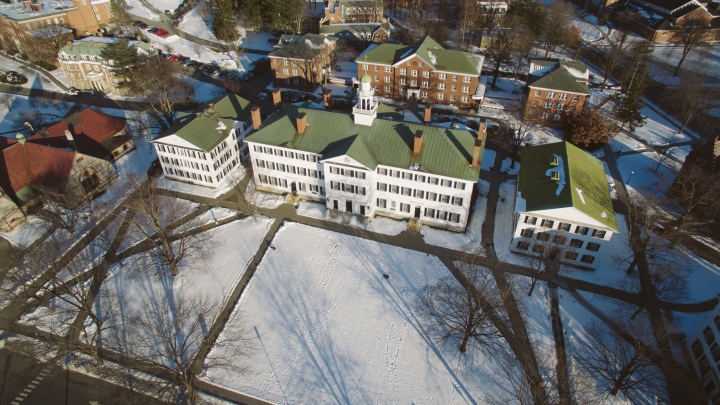 Aerial view of campus