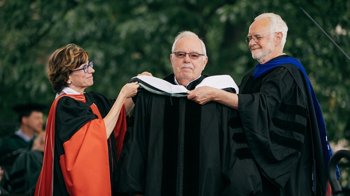 James Senegal recieves honorary degree