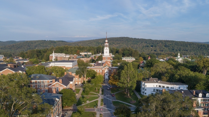 A view of the West End of campus