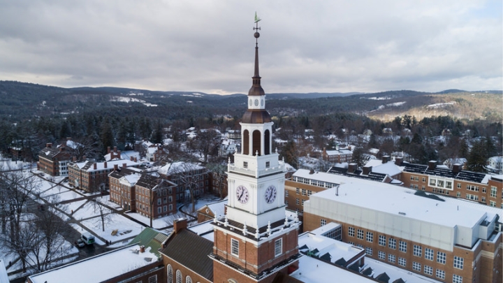 Baker Tower on the Dartmouth campus