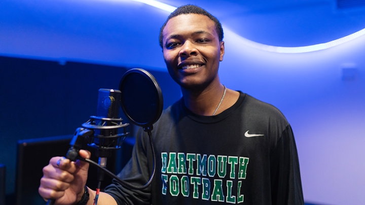 Darryl Mobley in a recording studio