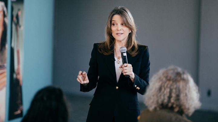 Presidential candidate Marianne Williamson