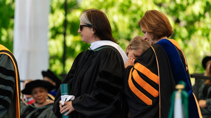 Rebecca Heller receives an honorary degree from Dartmouth