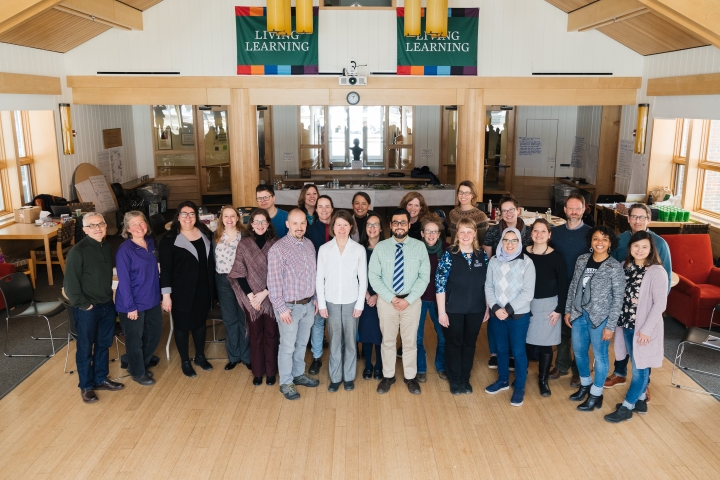 Faculty and staff at their most recent training session to facilitate conversations about gender bias and how to change it