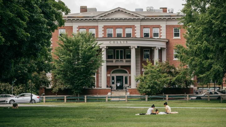 People relaxing on the Green