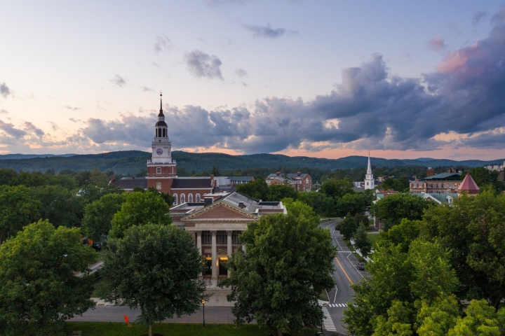 Campus drone shot