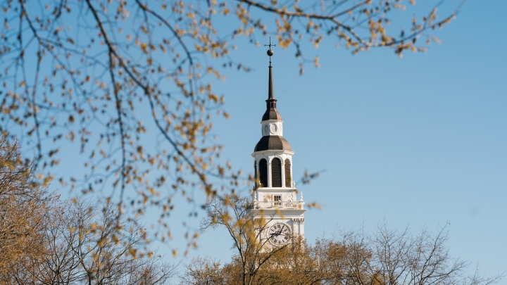 Baker Tower and spring buds