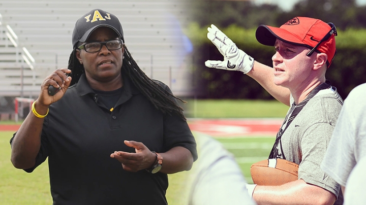Chenell Tillman-Brooks, left, and Callie Brownson 
