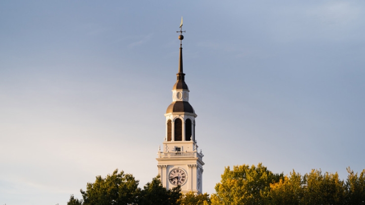 Baker-Berry Library at sunset