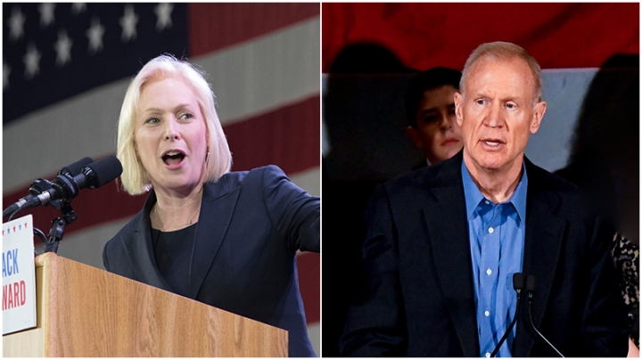 Sen. Kirsten Gillibrand ’88 and Gov. Bruce Rauner 