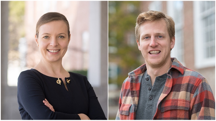 Assistant Professor of Chemistry Katherine Mirica and economist Treb Allen 
