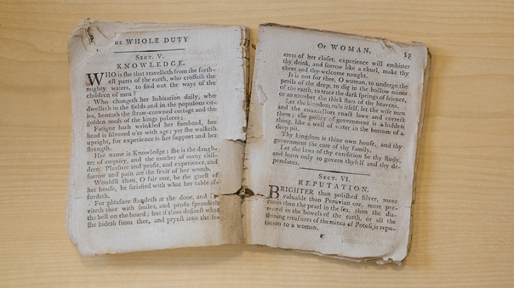 This 1793 edition of William Kenrick's The Whole Duty of Woman