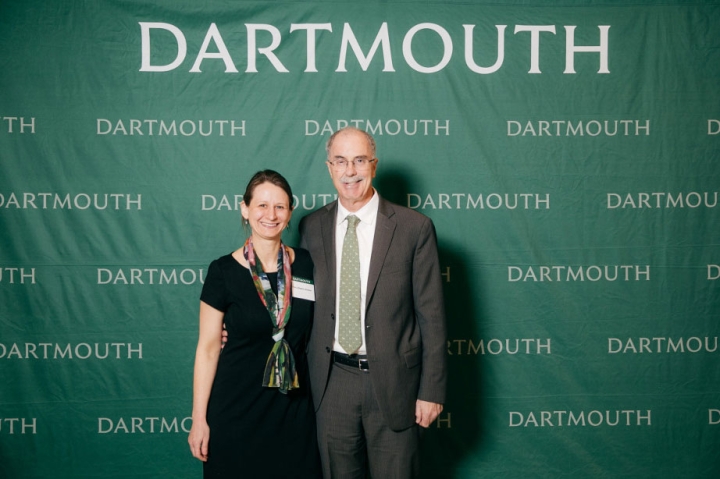 Tracy Dustin-Eichler and President Hanlon