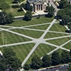 an aerial view of the Dartmouth Green
