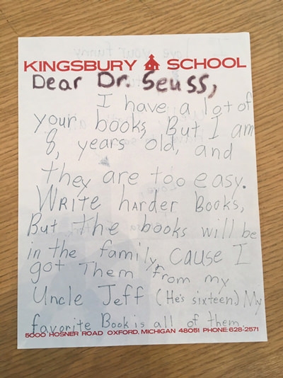 A letter to Dr. Seuss