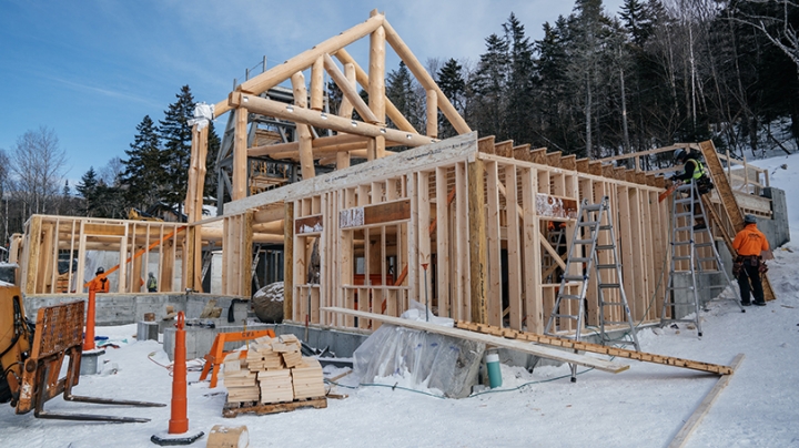 Moosilauke Ravine Lounge under construction
